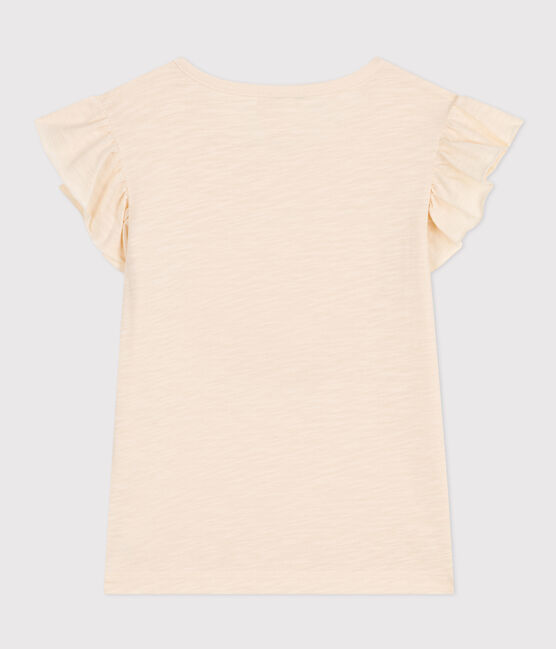 Girls' Slub Jersey T-shirt AVALANCHE Ecru