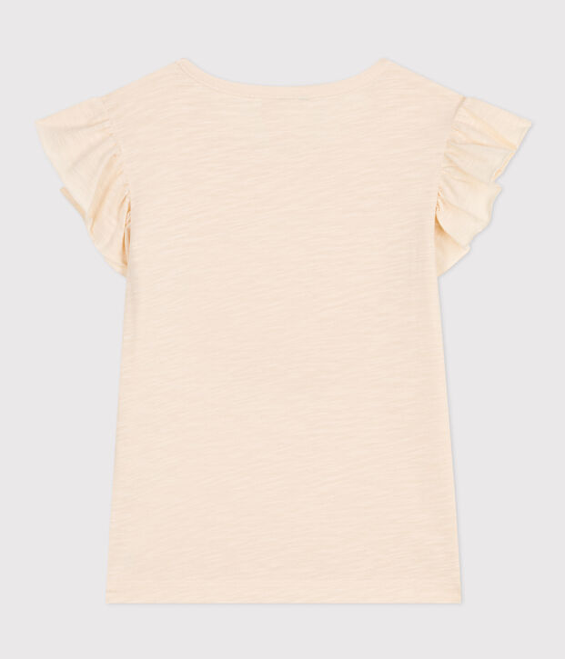 Girls' Slub Jersey T-shirt Ecru