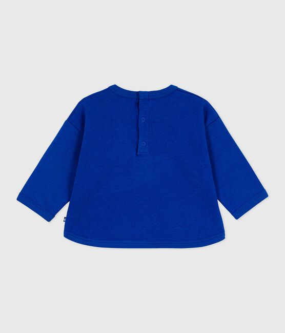 Babies' whale pattern cotton sweatshirt OLYMPIC
