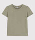 Women's Straight Round-Neck Cotton T-Shirt