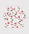 Babies' long sleeved floral-print cotton dress Ecru/multicolor