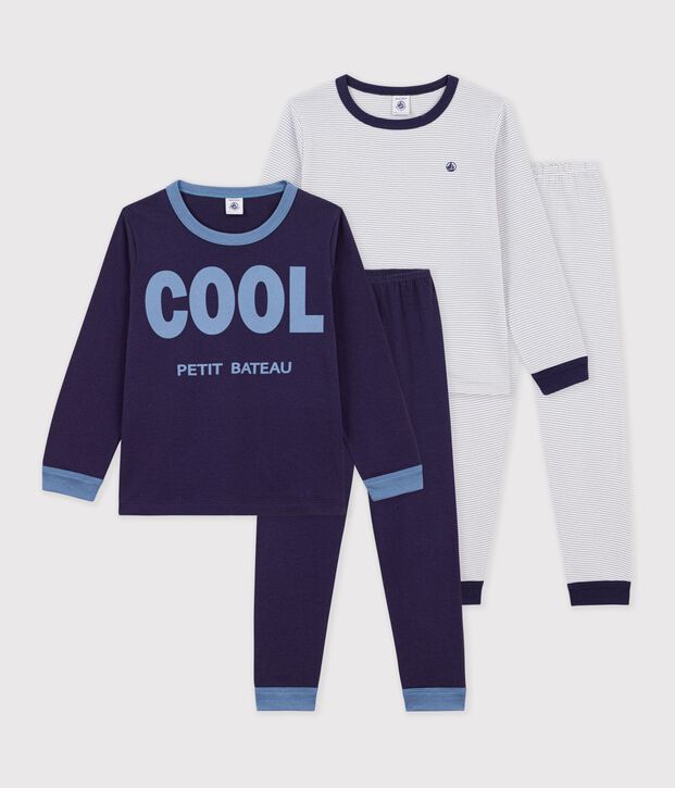 Pack of children's printed cotton pyjamas multicolor