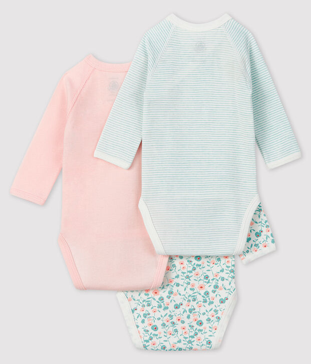 Newborn Babies' Long-Sleeved Bodysuit - 3-Piece Set multicolor