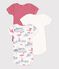 Babies' Paris Themed Short-Sleeved Cotton Bodysuits - 3-Pack variante 1
