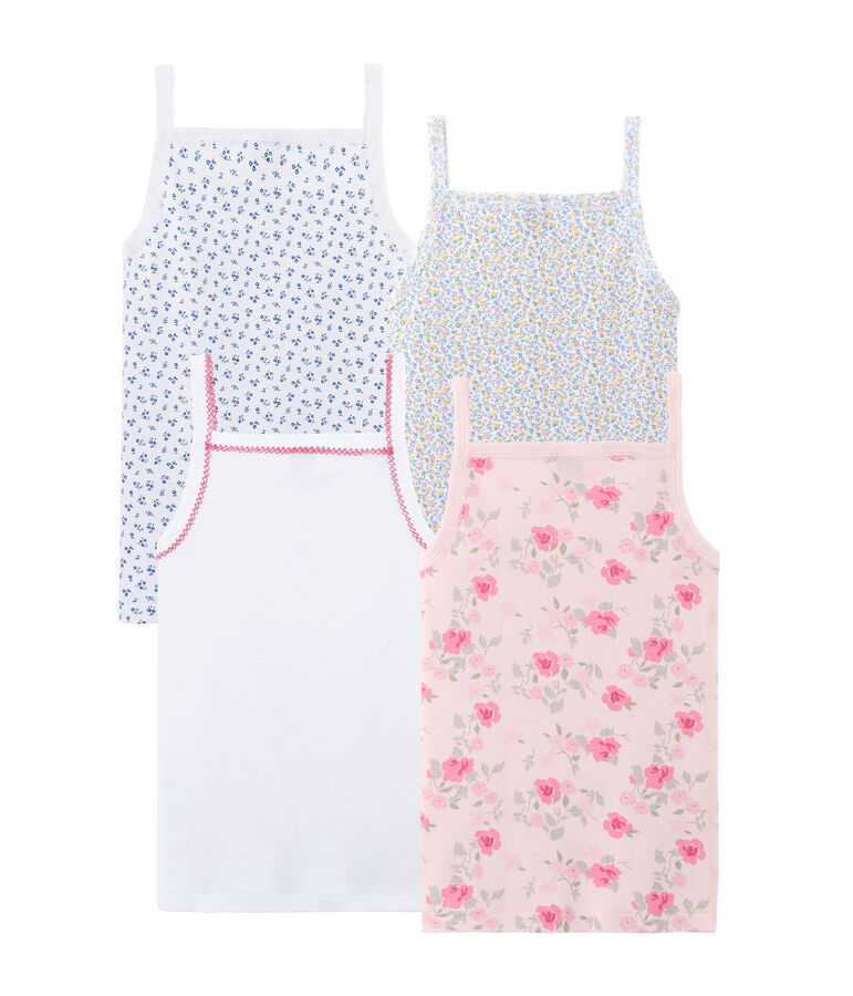 Surprise pack of 4 tops with straps for girls multicolor
