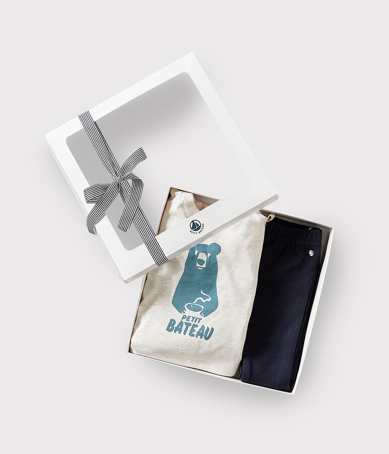 Babies' T-shirt and trousers gift box multicolor