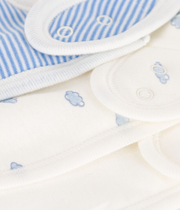 Printed Cotton Bibs - Pack of 3 multicolor