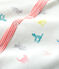 Babies' Colourful Cats Double-Sided Jersey Sleepsuit MARSHMALLOW white/MULTICO white