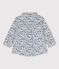 Babies' Poplin Floral Print Long-Sleeved Shirt ECUME white/MULTICO white