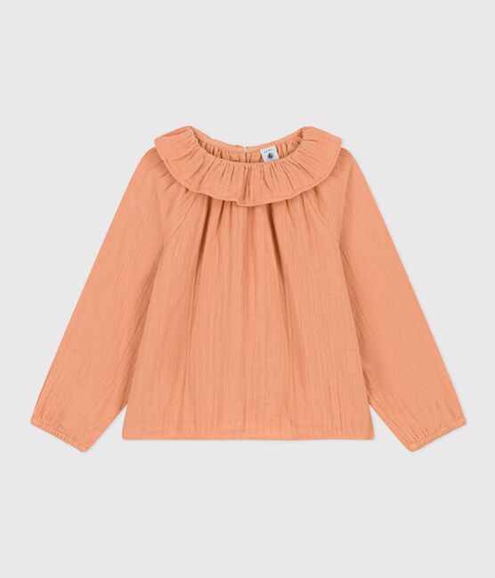 Girls' cotton gauze blouse SIENNA pink