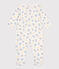 Babies' van design cotton pyjamas MARSHMALLOW white/MULTICO white