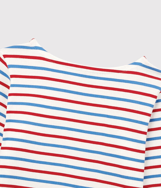 Women's Breton Cotton Top MARSHMALLOW white/BRASIER red/PEPS blue
