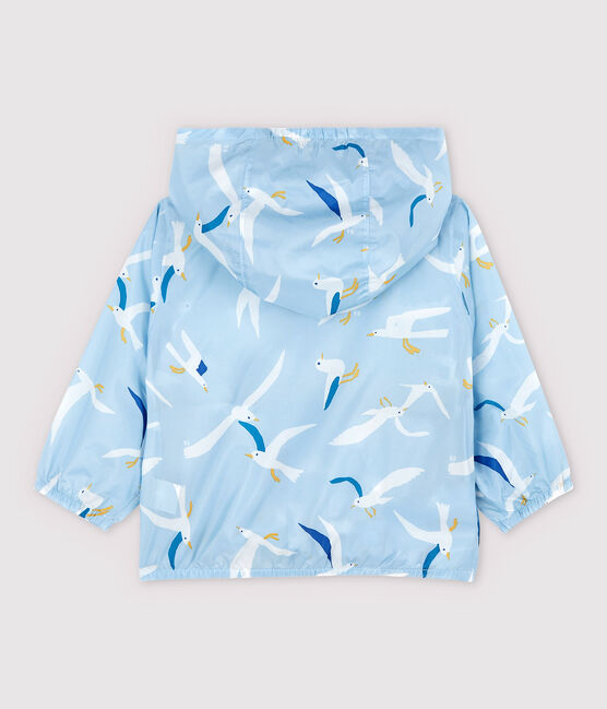 Baby Boys' Light Recycled Polyamide Windbreaker JASMIN blue/MULTICO white
