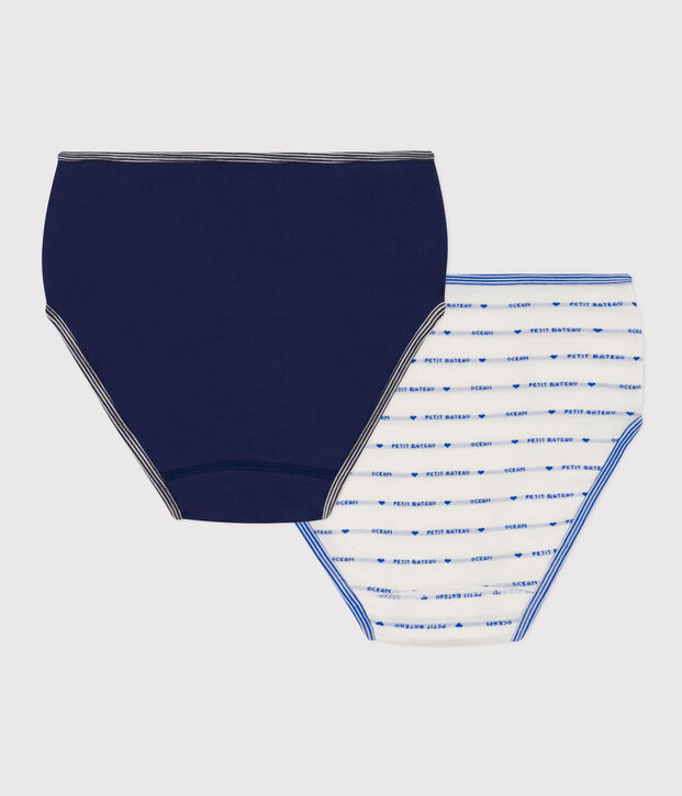 Women's High-Waisted Cotton Briefs - 2-Pack multicolor