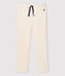 Girls' Comfy Cotton Trousers AVALANCHE Ecru