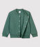 Boys' Tube Knit Baseball Jacket Style Cardigan VALLEE green