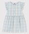 Babies' Gingham Poplin Dress BOLDAIR /MARSHMALLOW