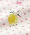 Girls' Pink Spotted Cotton Short Pyjamas MARSHMALLOW white/GRETEL pink