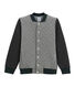 Boy's varsity jacket in double knit houndstooth