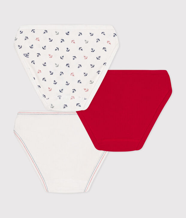 Girls' cotton briefs - 3-Pack multicolor