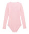 women's cotton and wool bodysuit CHEEK pink/MARSHMALLOW white