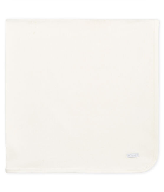 Unisex baby blanket MARSHMALLOW white