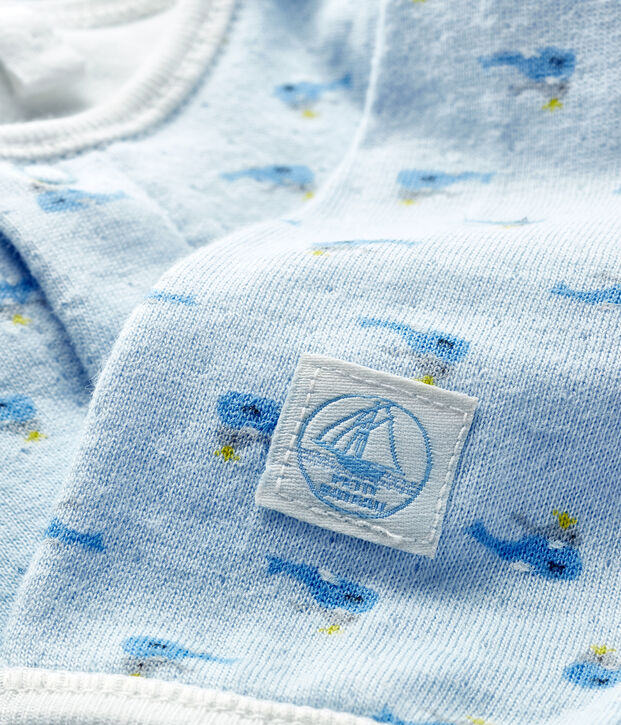 Unisex Baby's Tube Knit Bodyjama blue/multicolor