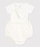 Babies' two-piece set in cotton/linen with embroidered details multicolor