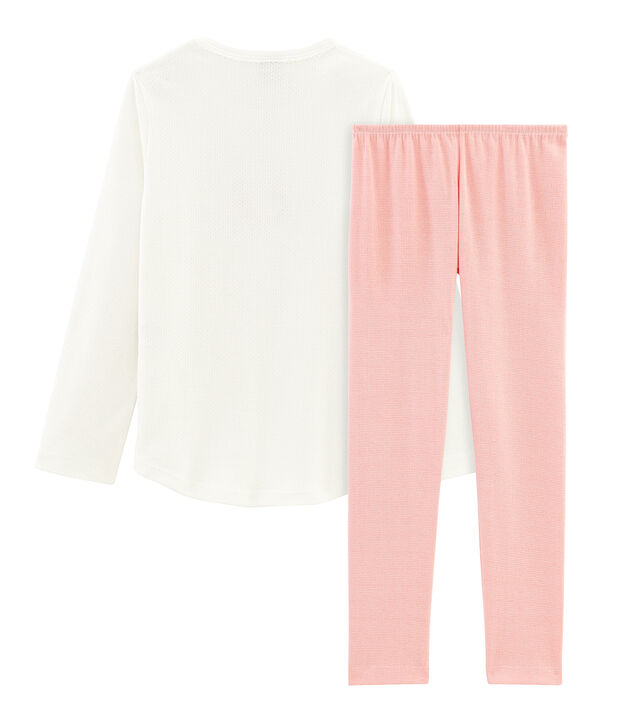 Girls' Pyjamas white/pink