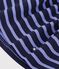 Children's long-sleeved stripy cotton dress blue/real