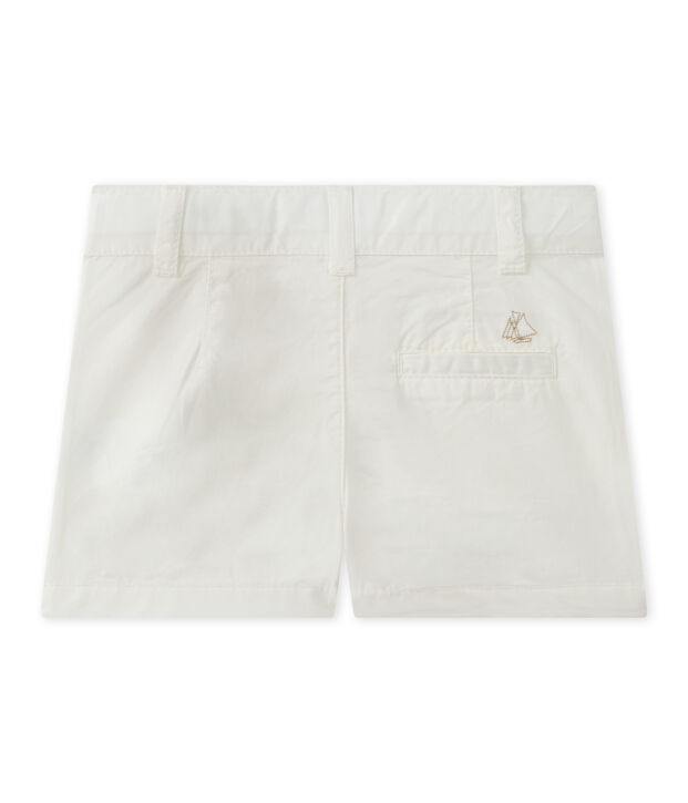 Baby boy's cotton shorts white