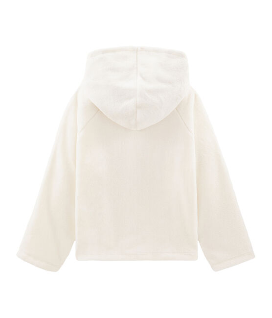 Girls' Sheepskin Fleece Sweatshirt MARSHMALLOW white