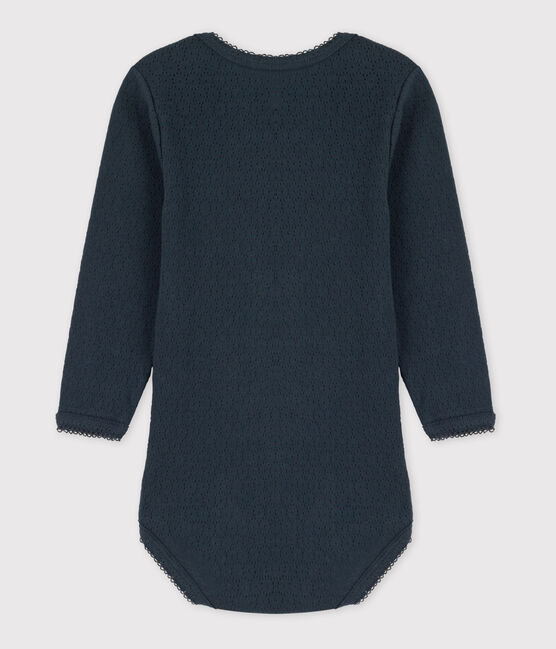 Babies' Long-Sleeved Openwork Bodysuit DUCKY