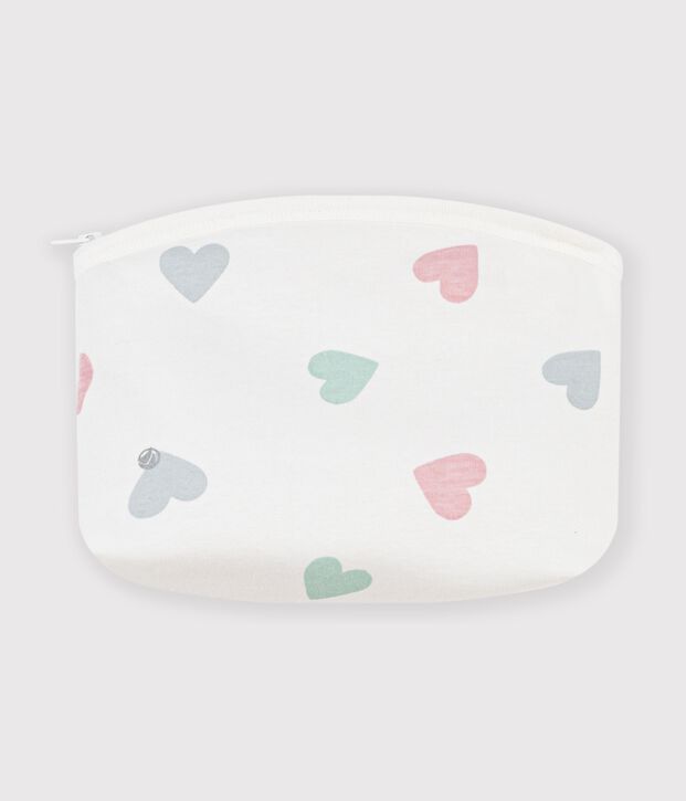Pochette b&eacute;b&eacute; en coton imprim&eacute; c&oelig;urs white/multicolor