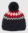 Babies' Woollen Hat SMOKING blue/MULTICO white