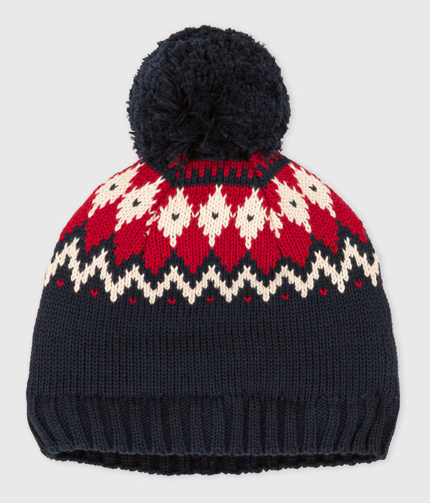 Babies' Woollen Hat blue/multicolor