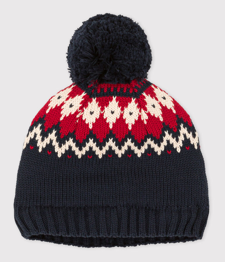 Babies' Woollen Hat blue/multicolor