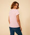 Women's Straight Round-Neck Cotton T-Shirt AVALANCHE /SHOCKING