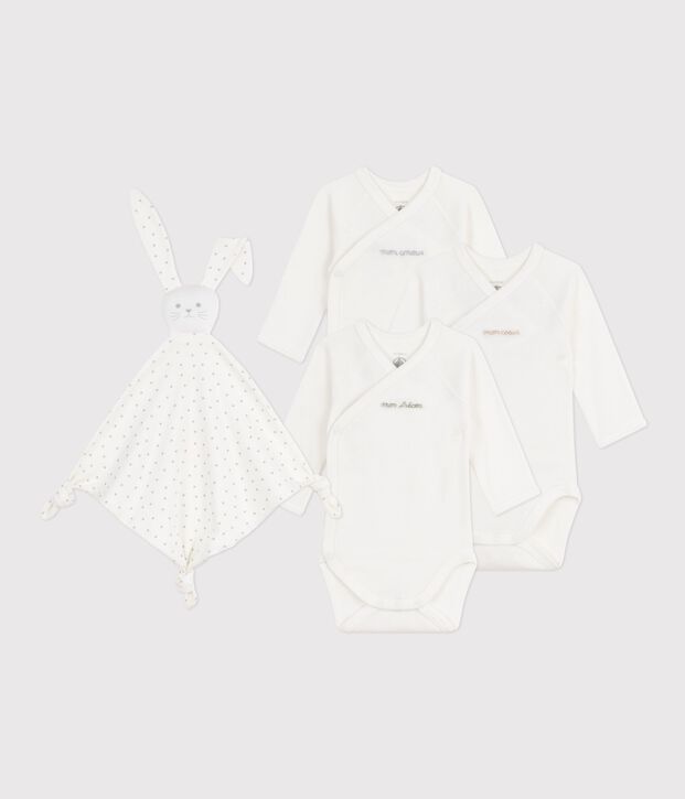 Newborn babies' embroidered cotton gift set multicolor