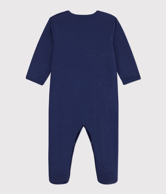 Blue Cotton Sleepsuit CHALOUPE blue