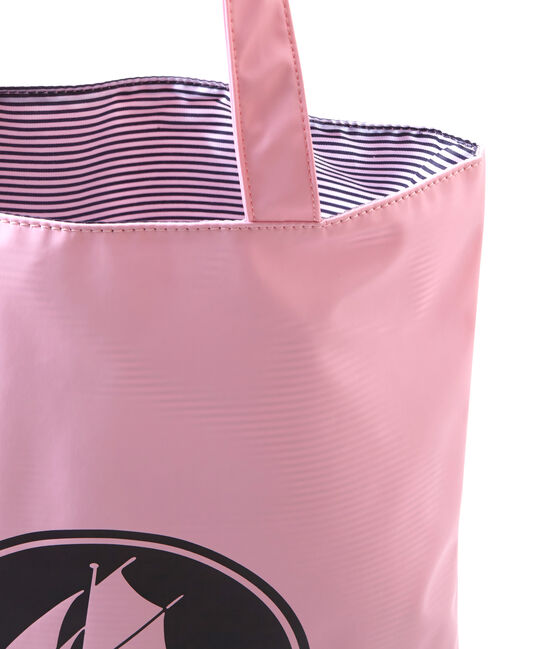Women's plain waterproof shopping bag BABYLONE pink