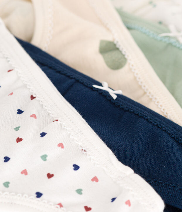 Children's Cotton Heart Knickers - 5-Pack multicolor