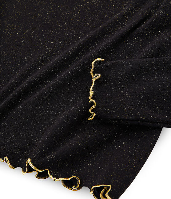 Women's Glittery Undershirt NOIR black/OR yellow