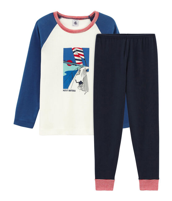 Boys' Pyjamas SMOKING blue/MULTICO white