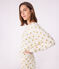 Women's golden heart print cotton pyjamas MILK /DORE