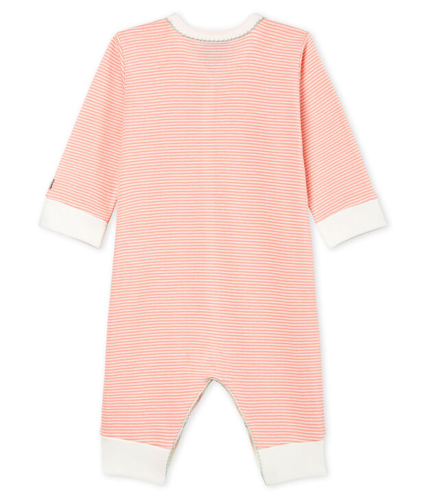 Baby Girls' Sleepsuit pink/white