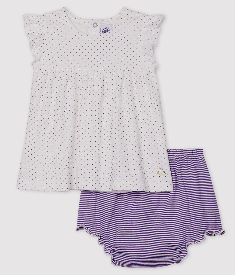 Baby Girls' Clothing - 2-Piece Set purple/white