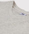 Women's Straight Fit Organic Cotton Round Neck T-Shirt BELUGA CHINE grey