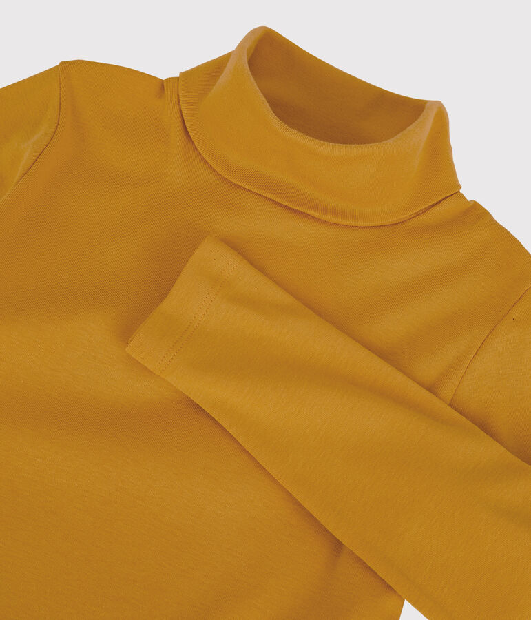 Unisex Children's Cotton Polo Neck yellow