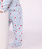 Babies' heart-print cotton pyjama suit with a collar white/multicolor